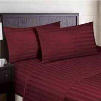 Red Devil Striped Bed Linen Set – 6 Pieces