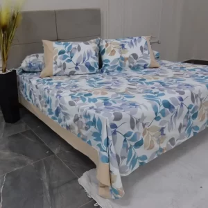 Floral Multicolor Embroidered Bed Linen Set