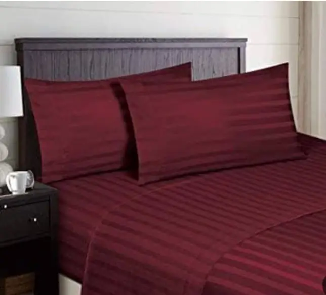 Red Devil Striped Bed Linen Set – 6 Pieces