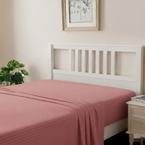 اس فل Striped Flat Bed Sheet 1 Piece