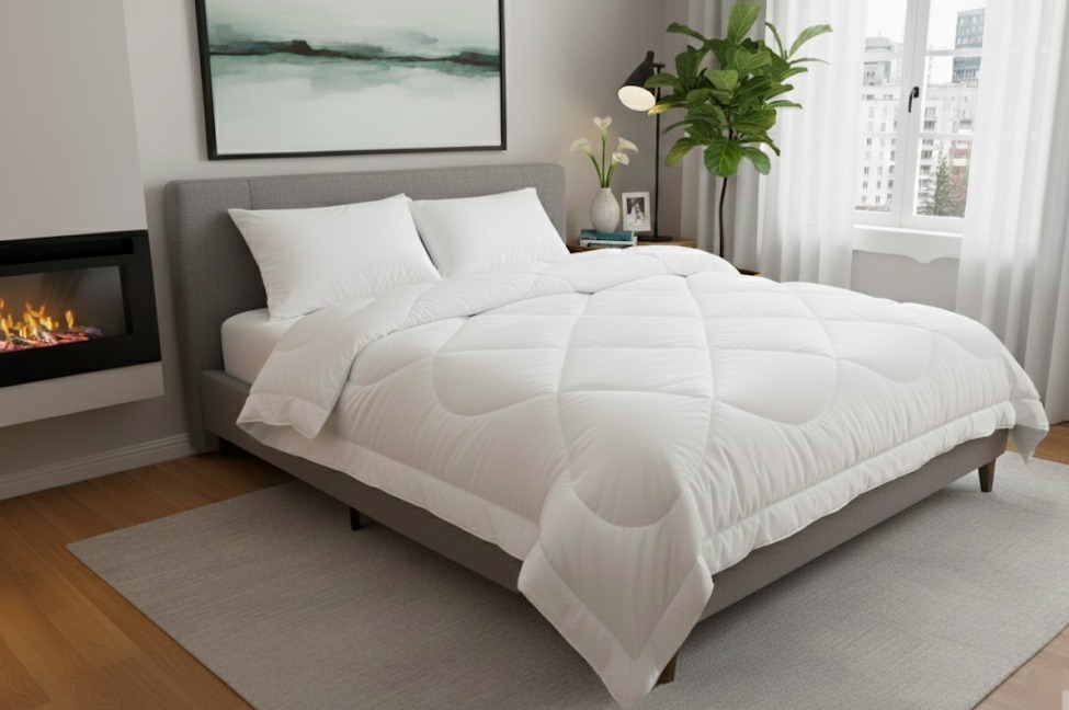 لحاف قطن سادة فايبر 200جرام 1ق