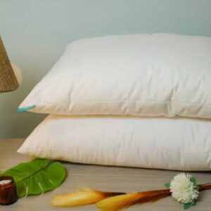 poly-down pillow with 100% cotton fabric